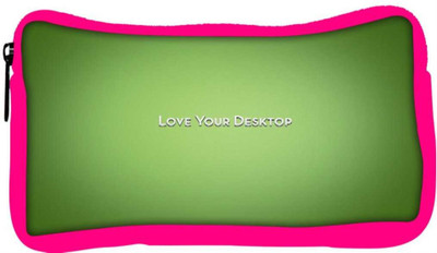 

Snoogg Eco Friendly Canvas Love Your Desktop Green Designer Student Pen Pencil Case Coin Purse Pouch Cosmetic Makeup Bag (PINK) Pouch(Multicolor)