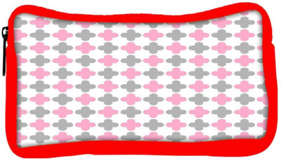 

Snoogg Eco Friendly Canvas Abstract Design White Pattern Designer Student Pen Pencil Case Coin Purse Pouch Cosmetic Makeup Bag (RED) Pouch(Multicolor)