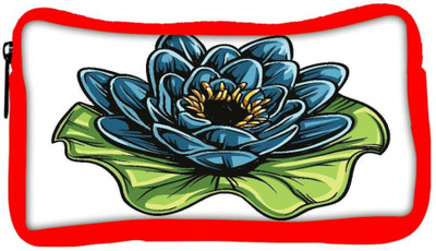 

Snoogg Eco Friendly Canvas Floral Vector Element Student Pen Pencil Case Coin Purse Pouch Cosmetic Makeup Bag (RED) Pouch(Multicolor)