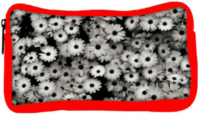 

Snoogg Eco Friendly Canvas Black And White Flowers Designer Student Pen Pencil Case Coin Purse Pouch Cosmetic Makeup Bag (RED) Pouch(Multicolor)