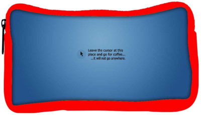 

Snoogg Eco Friendly Canvas Leave The Cursor Designer Student Pen Pencil Case Coin Purse Pouch Cosmetic Makeup Bag (RED) Pouch(Multicolor)
