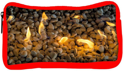 

Snoogg Eco Friendly Canvas Fire Pebble Designer Student Pen Pencil Case Coin Purse Pouch Cosmetic Makeup Bag (RED) Pouch(Multicolor)