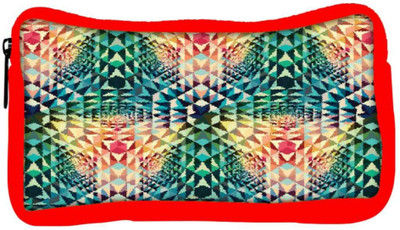 

Snoogg Eco Friendly Canvas Mosaic 2660 Student Pen Pencil Case Coin Purse Pouch Cosmetic Makeup Bag (RED) Pouch(Multicolor)
