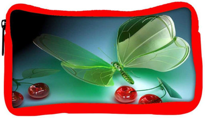 

Snoogg Eco Friendly Canvas Green Cyrstal Fly Designer Student Pen Pencil Case Coin Purse Pouch Cosmetic Makeup Bag (RED) Pouch(Multicolor)