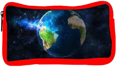 

Snoogg Eco Friendly Canvas Earth Designer Student Pen Pencil Case Coin Purse Pouch Cosmetic Makeup Bag (RED) Pouch(Multicolor)
