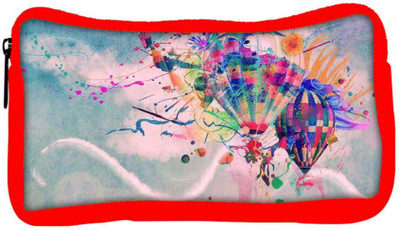 

Snoogg Eco Friendly Canvas Hot Air Balloons Designer Student Pen Pencil Case Coin Purse Pouch Cosmetic Makeup Bag (RED) Pouch(Multicolor)