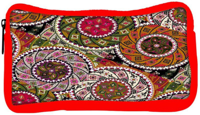 

Snoogg Eco Friendly Canvas Multicolor Pattern Design Designer Student Pen Pencil Case Coin Purse Pouch Cosmetic Makeup Bag (RED) Pouch(Multicolor)