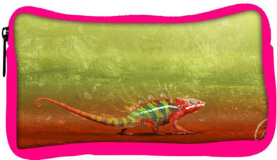 

Snoogg Eco Friendly Canvas Red Chameleon Designer Student Pen Pencil Case Coin Purse Pouch Cosmetic Makeup Bag (PINK) Pouch(Multicolor)
