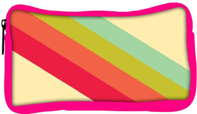 

Snoogg Eco Friendly Canvas Pastel Stripes Vector Designer Student Pen Pencil Case Coin Purse Pouch Cosmetic Makeup Bag (PINK) Pouch(Multicolor)
