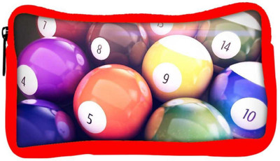 

Snoogg Eco Friendly Canvas Billiard Balls Designer Student Pen Pencil Case Coin Purse Pouch Cosmetic Makeup Bag (RED) Pouch(Multicolor)