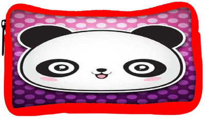 

Snoogg Eco Friendly Canvas Cute Panda Student Pen Pencil Case Coin Purse Pouch Cosmetic Makeup Bag (RED) Pouch(Multicolor)