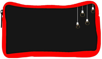 

Snoogg Eco Friendly Canvas Bulbs Designer Student Pen Pencil Case Coin Purse Pouch Cosmetic Makeup Bag (RED) Pouch(Multicolor)