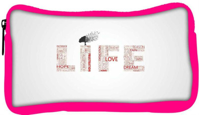 

Snoogg Eco Friendly Canvas Life Designer Student Pen Pencil Case Coin Purse Pouch Cosmetic Makeup Bag (PINK) Pouch(Multicolor)