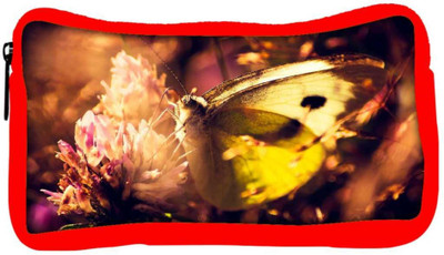 

Snoogg Eco Friendly Canvas Light Yellow Butterfly Designer Student Pen Pencil Case Coin Purse Pouch Cosmetic Makeup Bag (RED) Pouch(Multicolor)