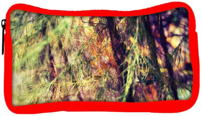 

Snoogg Eco Friendly Canvas Drying Leaves In Trees Designer Student Pen Pencil Case Coin Purse Pouch Cosmetic Makeup Bag (RED) Pouch(Multicolor)