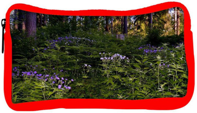 

Snoogg Eco Friendly Canvas Green And Purple Plants Designer Student Pen Pencil Case Coin Purse Pouch Cosmetic Makeup Bag (RED) Pouch(Multicolor)