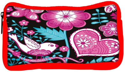 

Snoogg Eco Friendly Canvas Seamless Texture With Flowers Student Pen Pencil Case Coin Purse Pouch Cosmetic Makeup Bag (RED) Pouch(Multicolor)