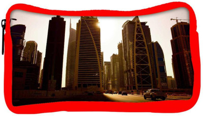 

Snoogg Eco Friendly Canvas Roads In Dubai Designer Student Pen Pencil Case Coin Purse Pouch Cosmetic Makeup Bag (RED) Pouch(Multicolor)