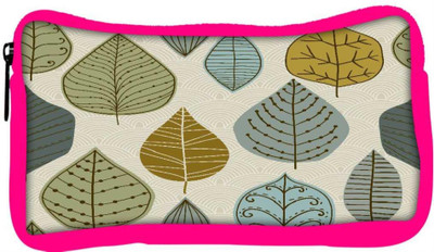 

Snoogg Eco Friendly Canvas Standing Leaves Designer Student Pen Pencil Case Coin Purse Pouch Cosmetic Makeup Bag (PINK) Pouch(Multicolor)