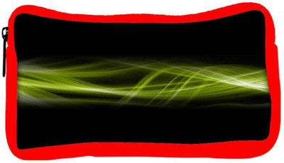 

Snoogg Eco Friendly Canvas Lite Green Abstract Design Designer Student Pen Pencil Case Coin Purse Pouch Cosmetic Makeup Bag (RED) Pouch(Multicolor)
