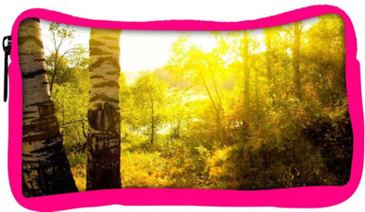 

Snoogg Eco Friendly Canvas Yellow Tree Designer Student Pen Pencil Case Coin Purse Pouch Cosmetic Makeup Bag (PINK) Pouch(Multicolor)