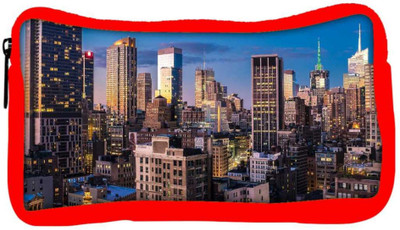 

Snoogg Eco Friendly Canvas Abstract Tall Buildings Designer Student Pen Pencil Case Coin Purse Pouch Cosmetic Makeup Bag (RED) Pouch(Multicolor)