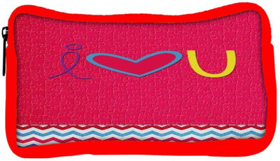 

Snoogg Eco Friendly Canvas I Love You Minimal Student Pen Pencil Case Coin Purse Pouch Cosmetic Makeup Bag (RED) Pouch(Multicolor)