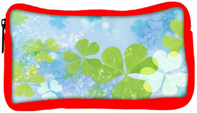 

Snoogg Eco Friendly Canvas Lite Floral Designer Student Pen Pencil Case Coin Purse Pouch Cosmetic Makeup Bag (RED) Pouch(Multicolor)