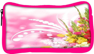 

Snoogg Eco Friendly Canvas Floral Corner Border With Blurred Background Student Pen Pencil Case Coin Purse Pouch Cosmetic Makeup Bag (PINK) Pouch(Multicolor)