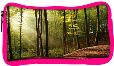 

Snoogg Eco Friendly Canvas Blossom Forest Designer Student Pen Pencil Case Coin Purse Pouch Cosmetic Makeup Bag (PINK) Pouch(Multicolor)