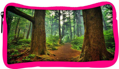 

Snoogg Eco Friendly Canvas Patternd Forest Designer Student Pen Pencil Case Coin Purse Pouch Cosmetic Makeup Bag (PINK) Pouch(Multicolor)