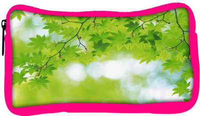 

Snoogg Eco Friendly Canvas Green Leaves Tree Designer Student Pen Pencil Case Coin Purse Pouch Cosmetic Makeup Bag (PINK) Pouch(Multicolor)
