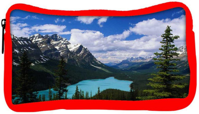 

Snoogg Eco Friendly Canvas Mountain And Cloud Designer Student Pen Pencil Case Coin Purse Pouch Cosmetic Makeup Bag (RED) Pouch(Multicolor)