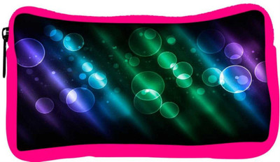 

Snoogg Eco Friendly Canvas Multicolor Bubbles Designer Student Pen Pencil Case Coin Purse Pouch Cosmetic Makeup Bag (PINK) Pouch(Multicolor)