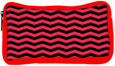

Snoogg Eco Friendly Canvas Black And Pink Waves 2568 Student Pen Pencil Case Coin Purse Pouch Cosmetic Makeup Bag (RED) Pouch(Multicolor)