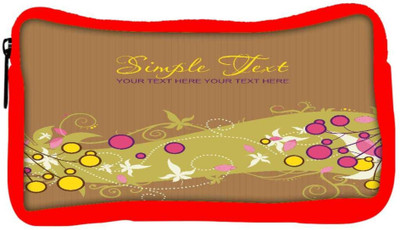 

Snoogg Eco Friendly Canvas Simple Text Brown Designer Student Pen Pencil Case Coin Purse Pouch Cosmetic Makeup Bag (RED) Pouch(Multicolor)