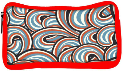 

Snoogg Eco Friendly Canvas Mixed Color Pattern Designer Student Pen Pencil Case Coin Purse Pouch Cosmetic Makeup Bag (RED) Pouch(Multicolor)