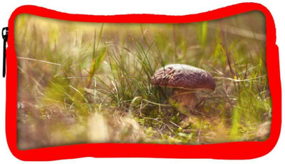 

Snoogg Eco Friendly Canvas Small Mushroom Designer Student Pen Pencil Case Coin Purse Pouch Cosmetic Makeup Bag (RED) Pouch(Multicolor)