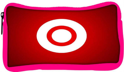 

Snoogg Eco Friendly Canvas Target Student Pen Pencil Case Coin Purse Pouch Cosmetic Makeup Bag (PINK) Pouch(Multicolor)