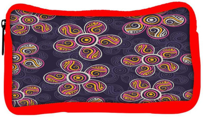 

Snoogg Eco Friendly Canvas Dark Florals Designer Student Pen Pencil Case Coin Purse Pouch Cosmetic Makeup Bag (RED) Pouch(Multicolor)