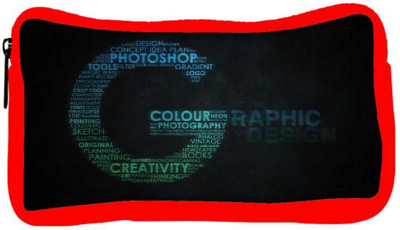 

Snoogg Eco Friendly Canvas Graphic Design Designer Student Pen Pencil Case Coin Purse Pouch Cosmetic Makeup Bag (RED) Pouch(Multicolor)