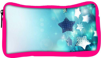 

Snoogg Eco Friendly Canvas Glitter Garland Blue Christmas Ornaments Designer Student Pen Pencil Case Coin Purse Pouch Cosmetic Makeup Bag (PINK) Pouch(Multicolor)