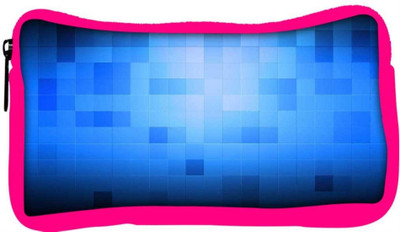 

Snoogg Eco Friendly Canvas Blue Blocks Pattern Design Designer Student Pen Pencil Case Coin Purse Pouch Cosmetic Makeup Bag (PINK) Pouch(Multicolor)