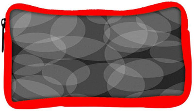 

Snoogg Eco Friendly Canvas Grey Circles Abstract Pattern Designer Student Pen Pencil Case Coin Purse Pouch Cosmetic Makeup Bag (RED) Pouch(Multicolor)