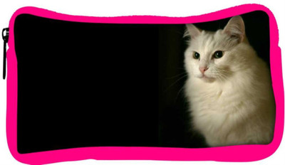 

Snoogg Eco Friendly Canvas Persian Cat Designer Student Pen Pencil Case Coin Purse Pouch Cosmetic Makeup Bag (PINK) Pouch(Multicolor)