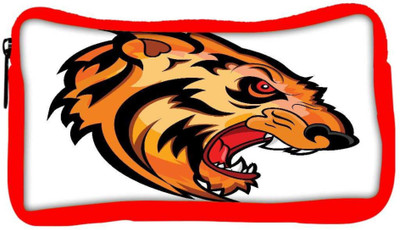 

Snoogg Eco Friendly Canvas Angry Tiger Face Mascot Vector Tattoo Student Pen Pencil Case Coin Purse Pouch Cosmetic Makeup Bag (RED) Pouch(Multicolor)