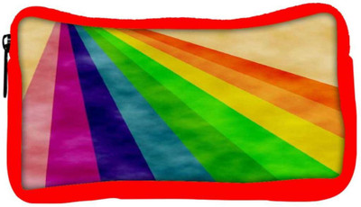 

Snoogg Eco Friendly Canvas Rainbow Power 2377 Student Pen Pencil Case Coin Purse Pouch Cosmetic Makeup Bag (RED) Pouch(Multicolor)