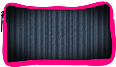 

Snoogg Eco Friendly Canvas Black Background Design Designer Student Pen Pencil Case Coin Purse Pouch Cosmetic Makeup Bag (PINK) Pouch(Multicolor)