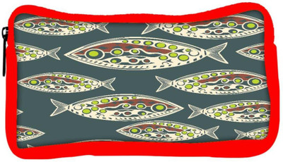 

Snoogg Eco Friendly Canvas Seamless Pattern Of Fish Abstract Texture Student Pen Pencil Case Coin Purse Pouch Cosmetic Makeup Bag (RED) Pouch(Multicolor)