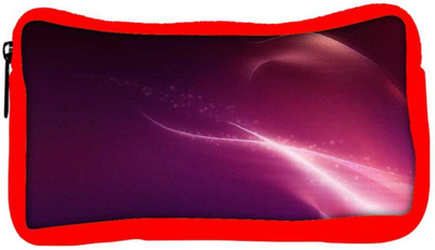 

Snoogg Eco Friendly Canvas Pink Pattern Design Designer Student Pen Pencil Case Coin Purse Pouch Cosmetic Makeup Bag (RED) Pouch(Multicolor)
